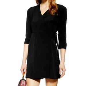 Topshop v-neck wrap dress with belt, 6